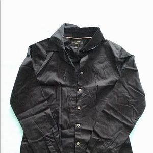 Banana Republic long sleeve black button down